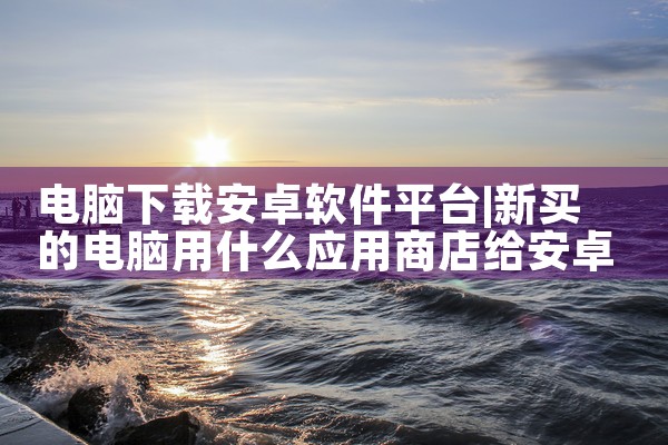 电脑下载安卓软件平台