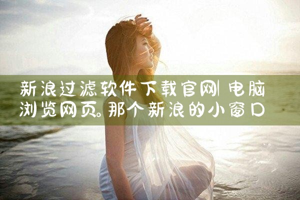 新浪过滤软件下载官网