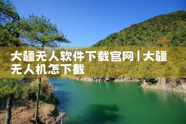 大疆无人软件下载官网